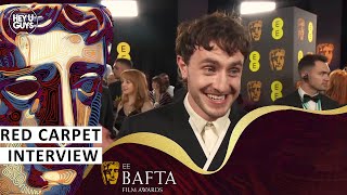 Paul Mescal  2024 BAFTAs Hilarious Red Carpet Interview [upl. by Olonam]