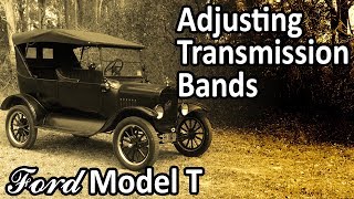 Ford Model T  How to Adjust Transmission Bands [upl. by Ahtibbat]