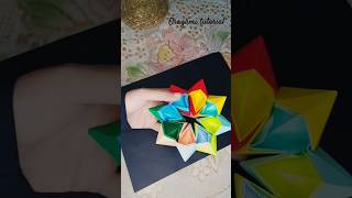 💫 Origami moving star tutorial with paper folding shortsfeed ytshorts origami satisfying diy [upl. by Eiznekam148]