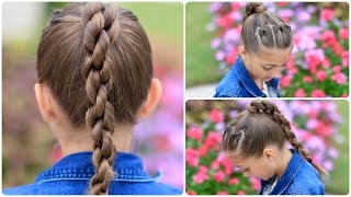 How to Create a Chain Link Braid  Sport Hairstyles [upl. by Belden936]