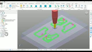 Autodesk PowerMill  2D Cutter compensation  Curve or FeatureSet method [upl. by Itnavart]