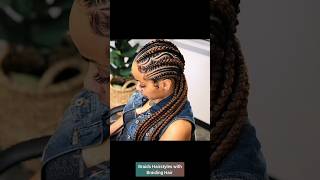 Braids Hairstyles with Braiding Hair shorts hairstyles braiding braids cornrows [upl. by Margherita780]