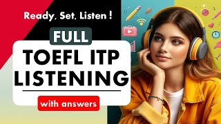 Full TOEFL ITP Listening Practice Test with Answers  TOEFL Exam Prep  English Listening MCQ TOEFL [upl. by Perusse482]