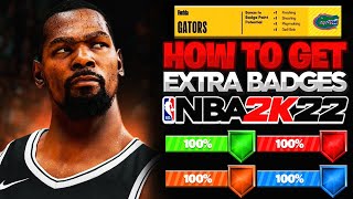 NBA 2K22 HOW TO GET MORE BADGE POINTS FOR MY PLAYER MYCAREER HOW TO GET EXTRA BADGES FOR PLAYER 2K [upl. by Hillard]