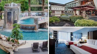 Glenstone Lodge indoor WATERFALL pool 🥰💅👣 GATLINBURG TN gatlinburgtn nailshow pools [upl. by Lamag]