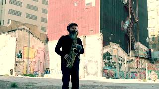 The City Breath 2 saxophone  Boss VE 20 [upl. by Yvehc]