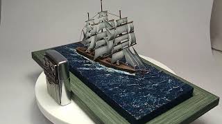 The little Cutty Sark ship model and diorama i made 😉 [upl. by Weiss]