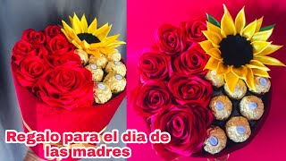 Diy bouquet de rosas eternas regalo para dia de las madres 🌹caja de rosas clase de emprendimiento [upl. by Kulseth531]