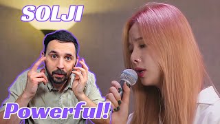 Reaction To Solji The Lonely Bloom Stands Alone Cover [upl. by Aenel]