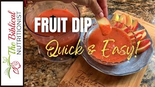 3Ingredient Fruit Dip Recipe Easy Quick amp Healthy  Best Fruit Dip [upl. by Ursal]