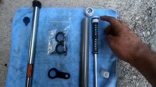 How to Service the SR Suntour XCR 32 Air MTB Fork [upl. by Edea912]