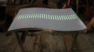 Terrazzo and concrete LED RGB lighting art [upl. by Arjan115]