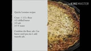 Quiche Lorraine recipes [upl. by Nyleek]