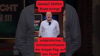 Genial Stefan Raab bringt erbärmliches Schmierentheater der Ampel auf den Punkt satire short [upl. by Hatch]