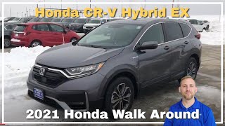 2021 Honda CRV EX Hybrid Walk Around Review [upl. by Rases358]