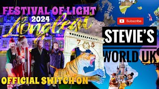 LONGLEAT’S FESTIVAL OF LIGHT 2024 OFFICIAL SWITCH ON BY LORD amp LADY BATH [upl. by Eilrahc874]