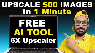 Upscale 500 Images in 1 Minute with ZERO Experience Needed FREE TOOL [upl. by Jared]