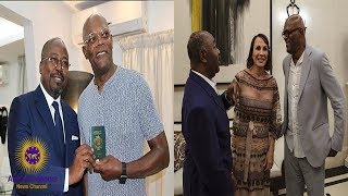 Samuel L Jackson Given Gabonese Citizenship [upl. by Aicirpac611]