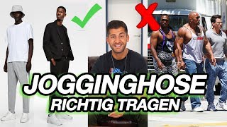 JOGGINGHOSEN RICHTIG TRAGEN  SO WIRDS GEMACHT  MENS FASHION [upl. by Noiz]