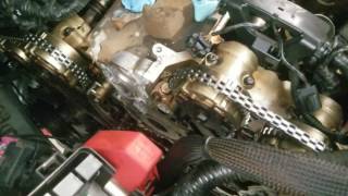 In vehicle GM 36L VVT timing chain replacement code P0008 teardown gotchas and hints [upl. by Dorisa]