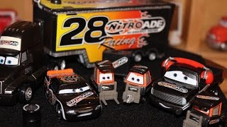 Mattel Disney Cars Piston Cup Team Nitroade Diecasts [upl. by Rawde]