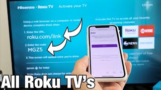 Roku TVs Enter the Link amp Code to Activate your TV [upl. by Asirrac922]