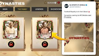 DYNASTIES EVENT IS FINALLY HERE IN FC MOBILE 🤩😱 CONFIRMED BY EA 📆 101 OVR MALDINI 🇮🇹🆓 MUST KNOW THIS [upl. by Thgiled]