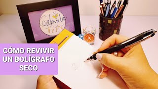 Como Revivir Un BOLÍGRAFO SECO o que es difícil escribir [upl. by Denna]