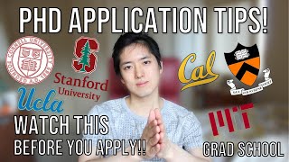 PhD Application Tips that got me into Stanford Berkeley MIT etc COMPREHENSIVE [upl. by Alyacim]