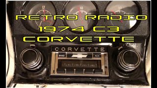 Retro Radio installation 1974 C3 Corvette [upl. by Thecla]