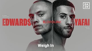 SUNNY EDWARDS VS GALAL YAFAI WEIGH IN LIVESTREAM [upl. by Noirda]