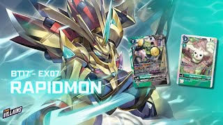 Deck Showcase  BT17  EX07 RAPIDMON ft MAGNAMON  Digimon Card Game  DCGO [upl. by Iew]