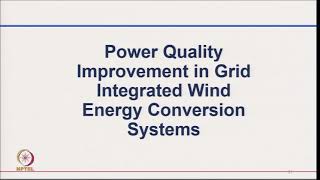 Power Quality Improvement in Wind Energy Conversion System [upl. by Orren782]