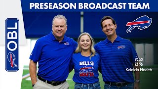 Buffalo Bills Preseason Broadcast Team Andrew Catalon Maddy Glab amp Steve Tasker  One Bills Live [upl. by Dnivra632]