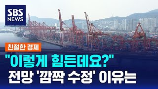 quot이렇게 힘든데quot…OECD 한국 경제 전망 깜짝 수정한 이유는  SBS  친절한 경제 [upl. by Htiekal]