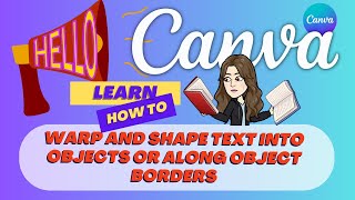 CANVA TypeCraft Learn How to Warp Text Make Text Fit into Objects Shape Text [upl. by Lazar]