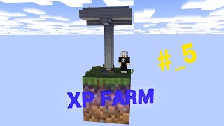 The BILD A XP FARM In My ONE BLOCK World MINECRAFT Playing With Java Edition In Mobile [upl. by Sally]