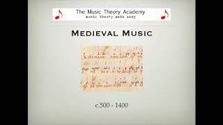 Medieval Music  A Quick Guide [upl. by Adlanor]