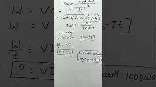 Unit of Power  Define 1 Watt  SI Unit of Power  Electricity class 10 [upl. by Ydak]