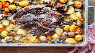 How To Make A Southern Old Fashioned Classic Perfect Sunday Low Sodium Beef Pot Roast Recipe Easy [upl. by Kcirtapnhoj]