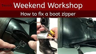 How to fix a Boot Zipper [upl. by Takakura]