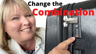 How to Change the Combination on a TSA Builtin Luggage Lock [upl. by Celie]