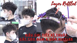 Layer Uốn Ruffled  Kiểu Tóc Uốn Cực Chất Cho Ae Đón Tết Năm 2024  Cắt amp Uốn  TUẤN BARBER SHARING [upl. by Chamberlain272]