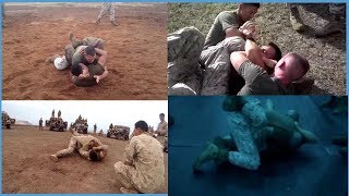 Lets Look At Marine Grappling  MCMAP Marine Corp Martial Arts Program [upl. by Aimo]