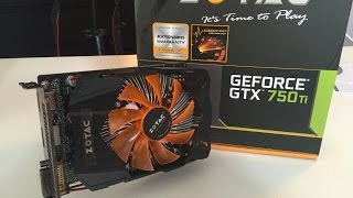 Zotac GTX 750 Ti 2gb Unboxing and Overview [upl. by Senilec]