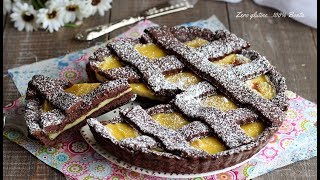 Crostata al cacao con crema allarancia Ricetta con il Bimby [upl. by Shurlock580]