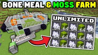 Minecraft  BONE MEAL FARM amp MOSS FARM  121 [upl. by Eixam]