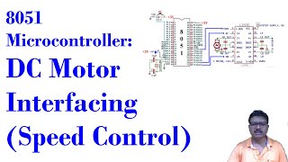 DC motor interfacing with 8051 Microcontroller  Speed control using PWM video tutorial [upl. by Aldridge977]