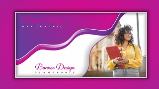 Professional Website Banner Design In Coreldraw  How To Design Banner  Creative Banner Design [upl. by Ecinehs]