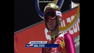 KAMIL STOCH SOCZI 2014 HS 106 [upl. by Ynnep]